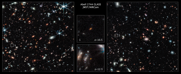 Телескоп Уэбба обнаружил ярчайшие галактики ранней Вселенной