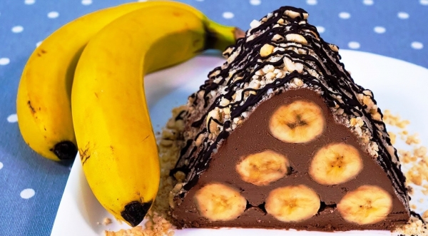 Банан, шоколад и 15 минут. Быстрый Новогодний десерт без печенья и выпечки