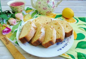 Лимонный кекс с сиропом Лимонный кекс с сиропом