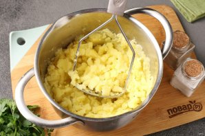 Картофельные лепёшки с сыром на сковороде