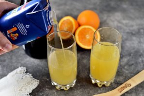 Коктейль «Апельсины в шампанском»
